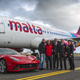 Illustration for article titled Watch A Ferrari F12 Race An Airbus Jet